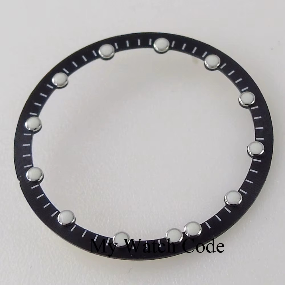 28.5Mm*24.5Mm Watch Dial Circle Plate for NH70 NH72 Skeleton Movement Hollow Dia