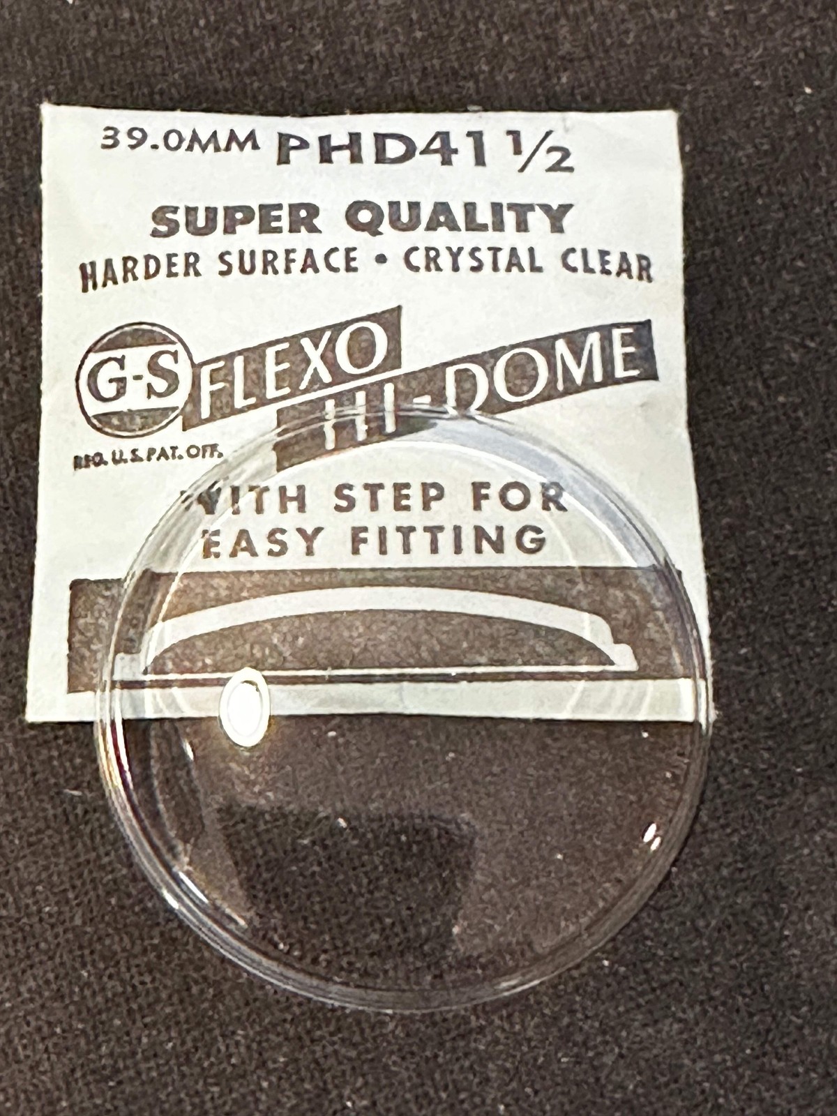 GS Flexo Round HI-DOME Crystal PHD 41½ – 39.0 mm – New