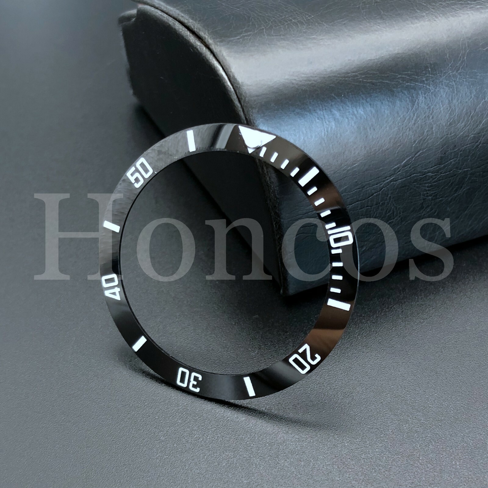BEZEL INSERT FITS FOR ROLEX 40MM SEA DWELLER 16600 OR 16660 WATCH BLACK