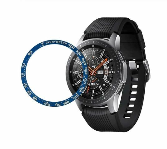 Samsung Galaxy 46mm Gear S3 Frontier Bezel Ring Anti Scratch Cover UK SELLER BLU