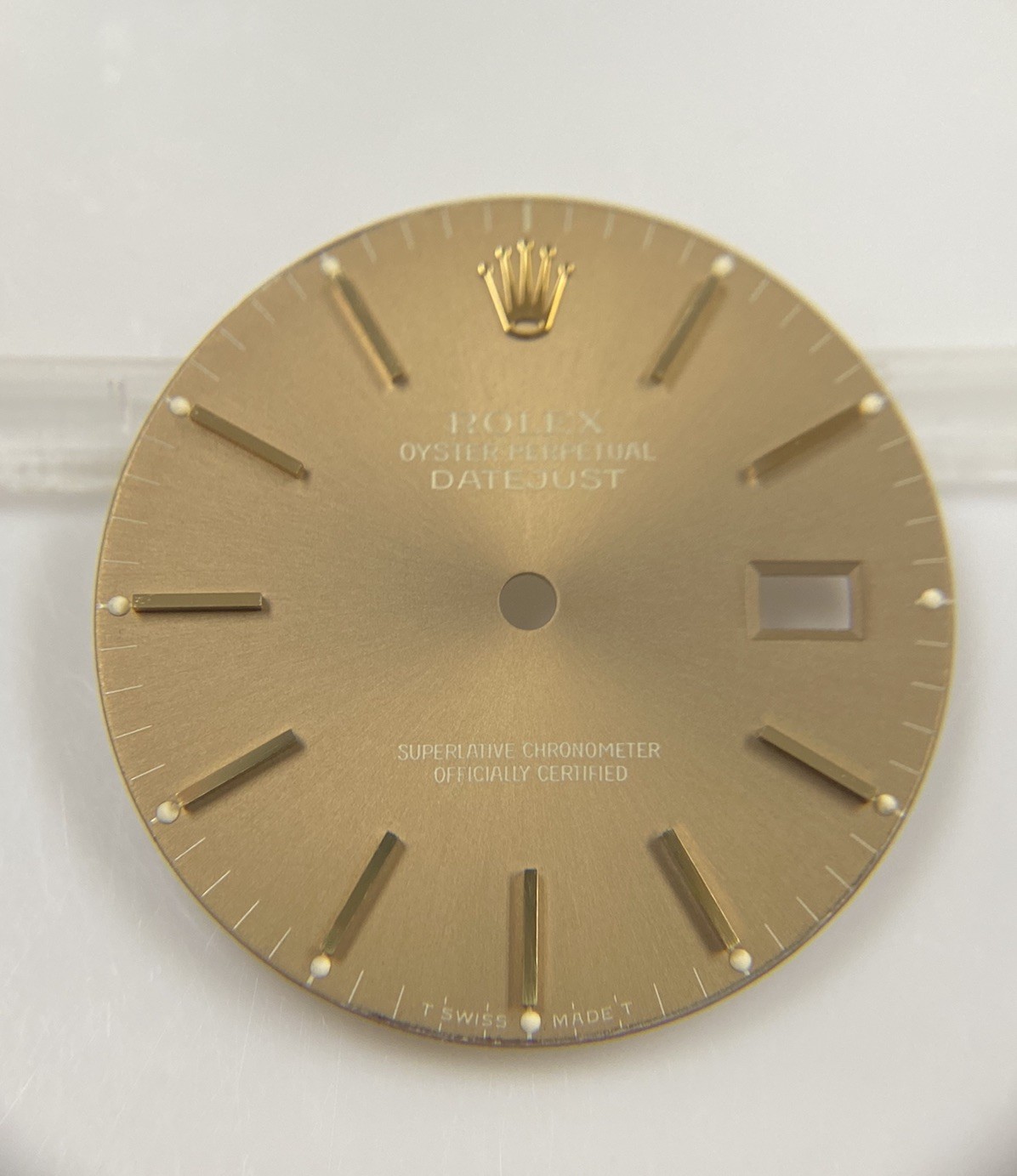 Genuine NOS Rolex Datejust 36mm 16013 16233 Cal 3035/3135 Brown/Gold Stick Dial