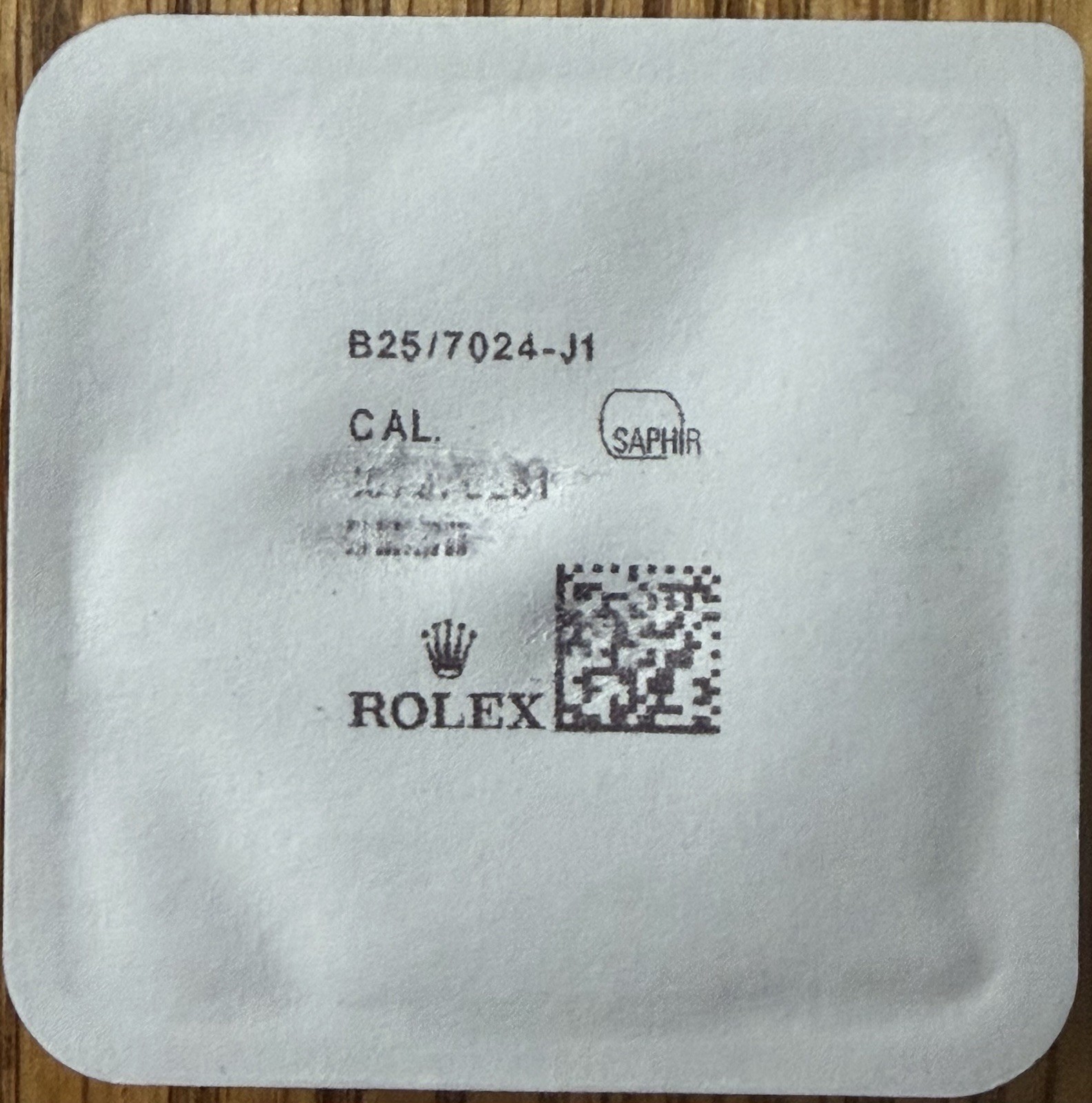 Genuine Rolex 25-7024 Sapphire crystal 114300 116400 116900 Milgauss 214270 NEW