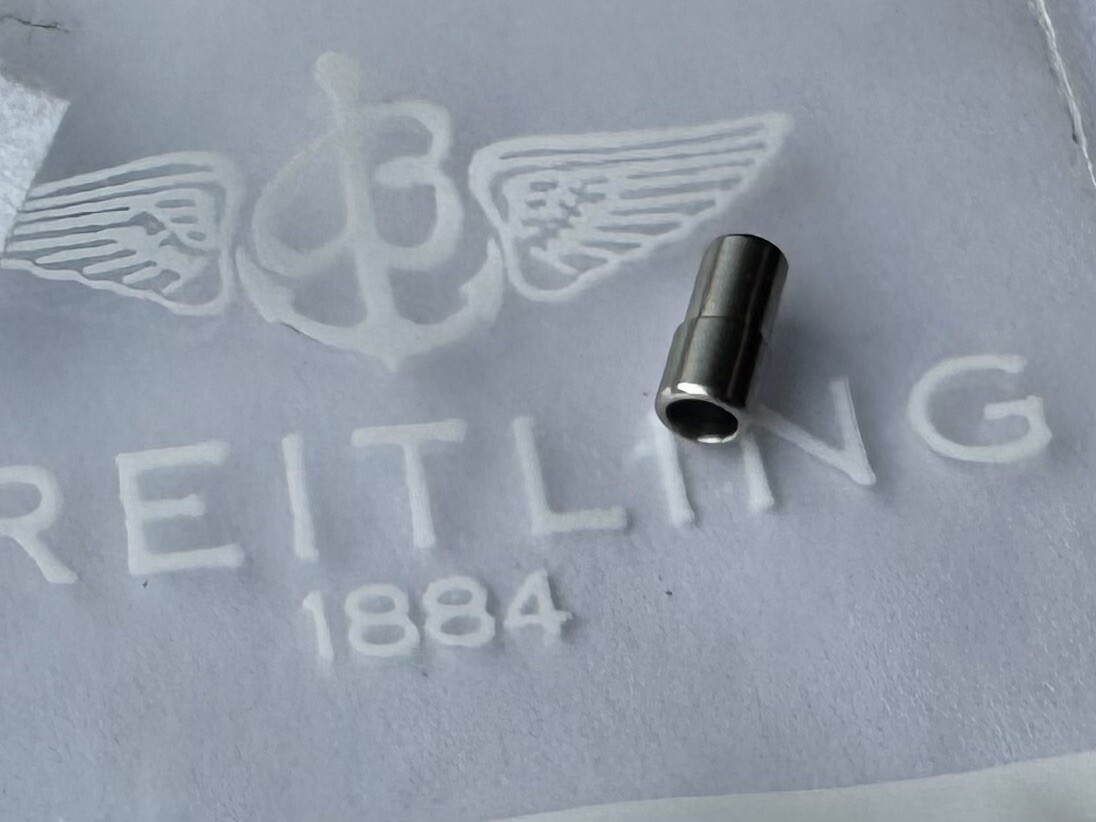 1 x Genuine Breitling Old Navitimer Crown Tube 81600, 81611, A13019, D13019. New