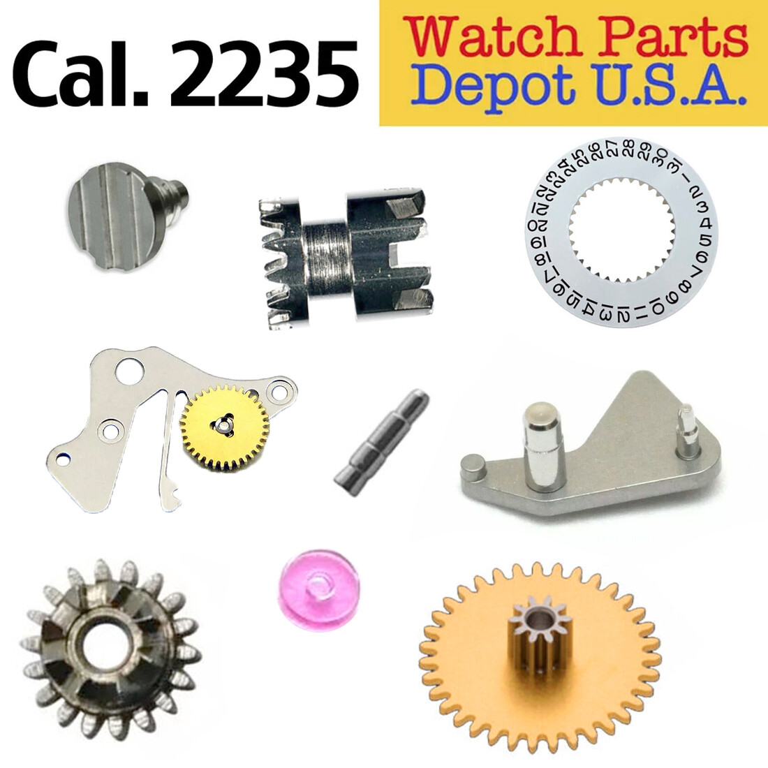 Rolex Caliber 2235 Superior Swiss Made Replacement Parts for Watch Repairs