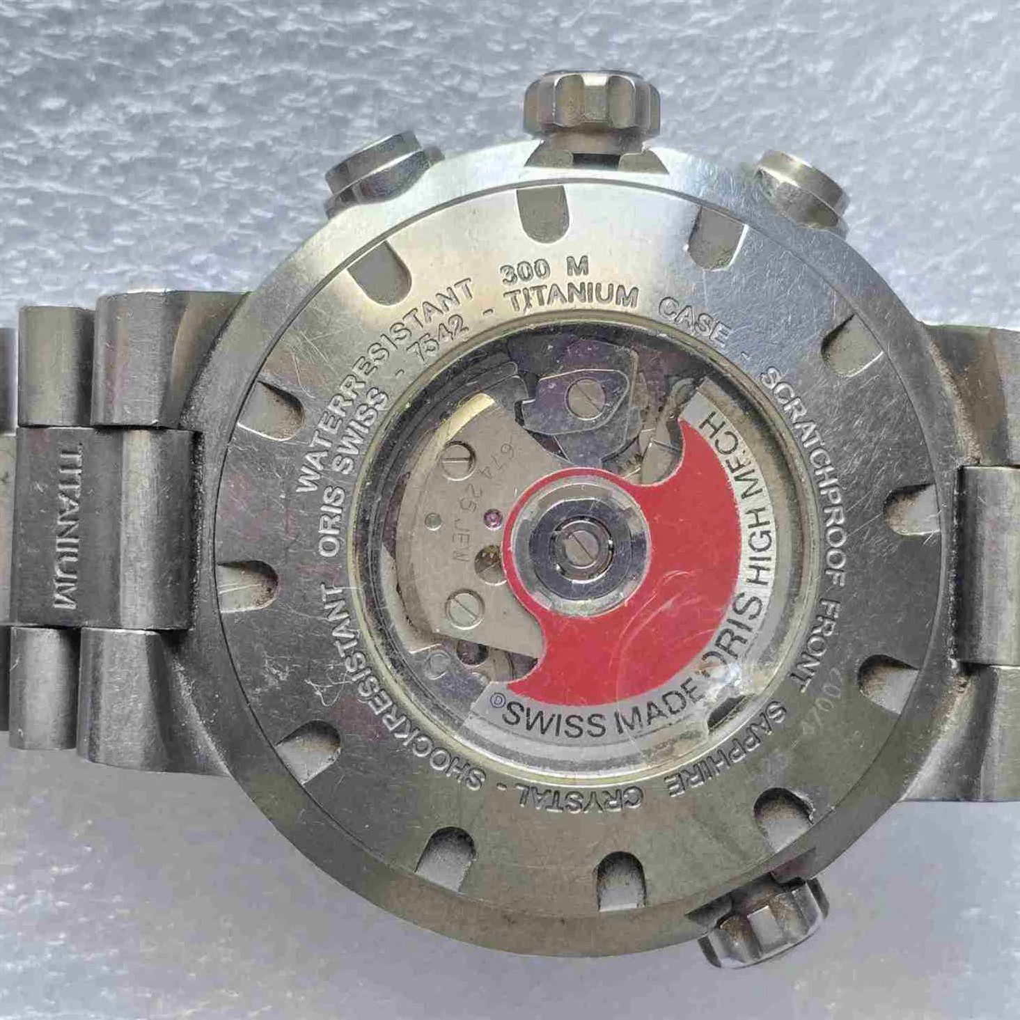 ORIS AQUIS TITAN Chronograph. Ref: 7542. Cal: ETA-7750. For Repairs