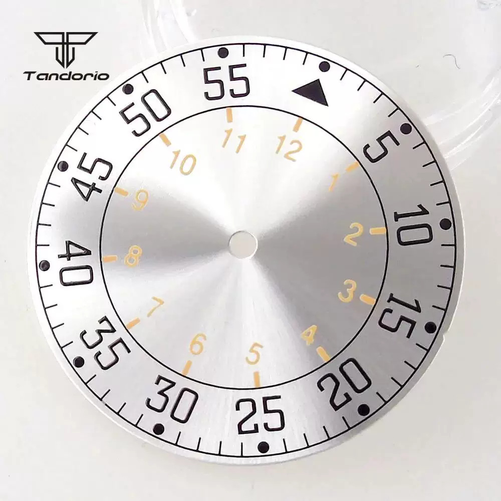33.5mm numeral Watch Dial+Hands Green Lume for NH35 NH36 ETA2824 PT5000 Movement
