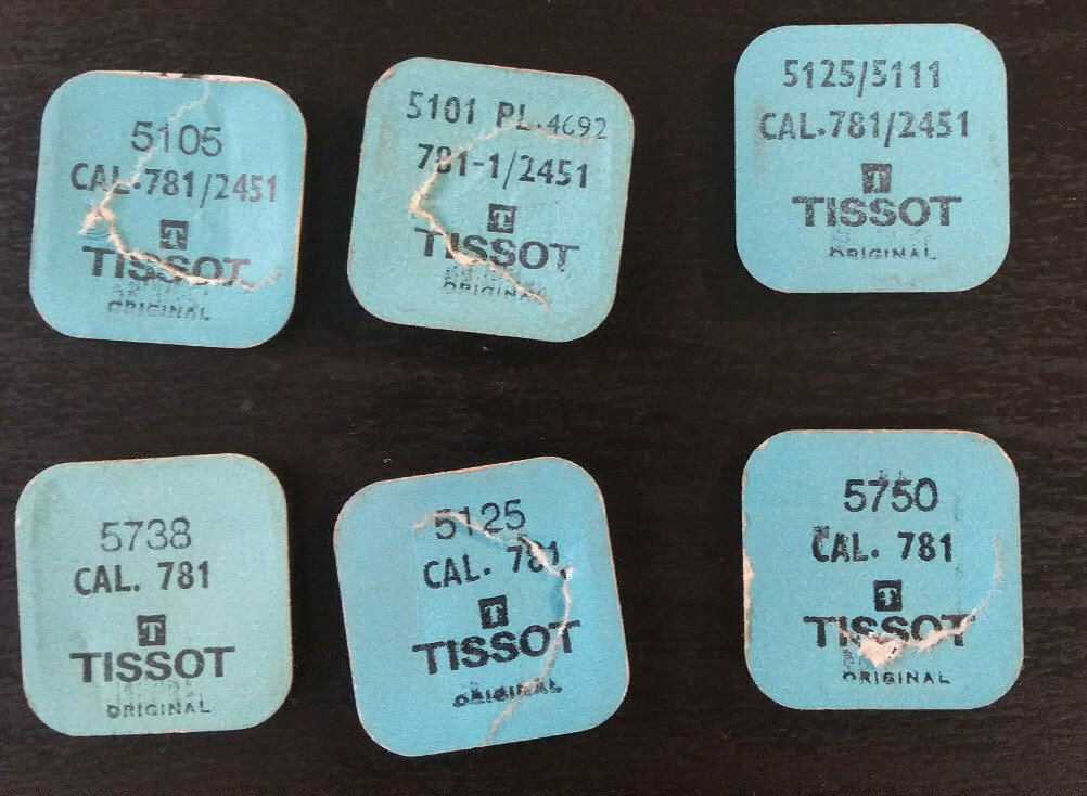 Parts (screw) Tissot 781 782 783 784 2451 2461 2481 2531 2541 2551 2571