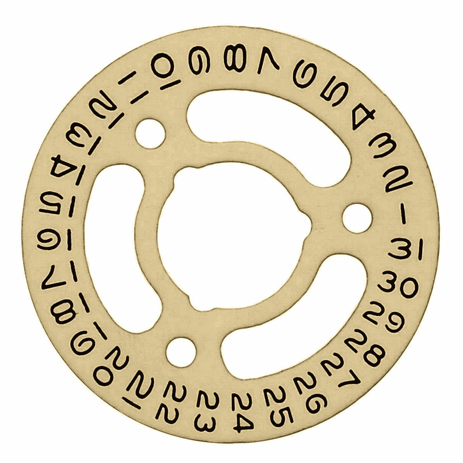 Date Disc For Ladies Rolex 2130-2135 Movement Champagne Yellow Color