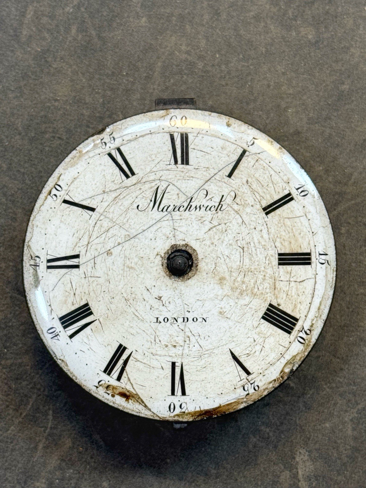 Antique Markwick London Verge Fusee Pocket Watch Movement & Dial Repair