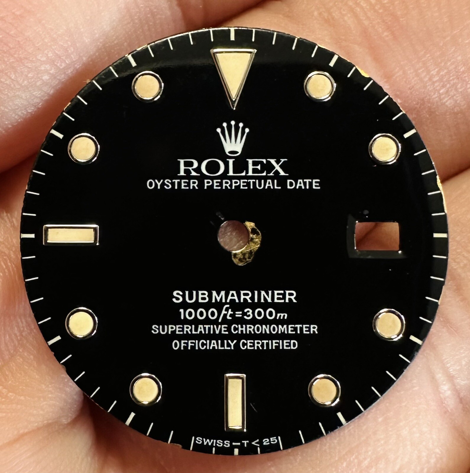 Rolex Black Dial Trit For Submariner Date Model Ref 16610 16800 168000