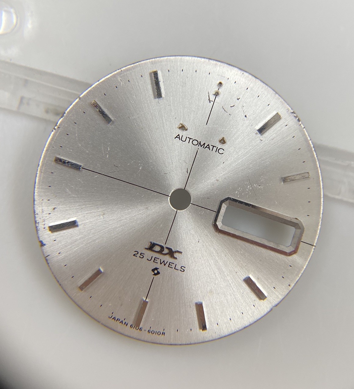 Original Seiko DX 6106-6010R Silver 27.5mm Dial