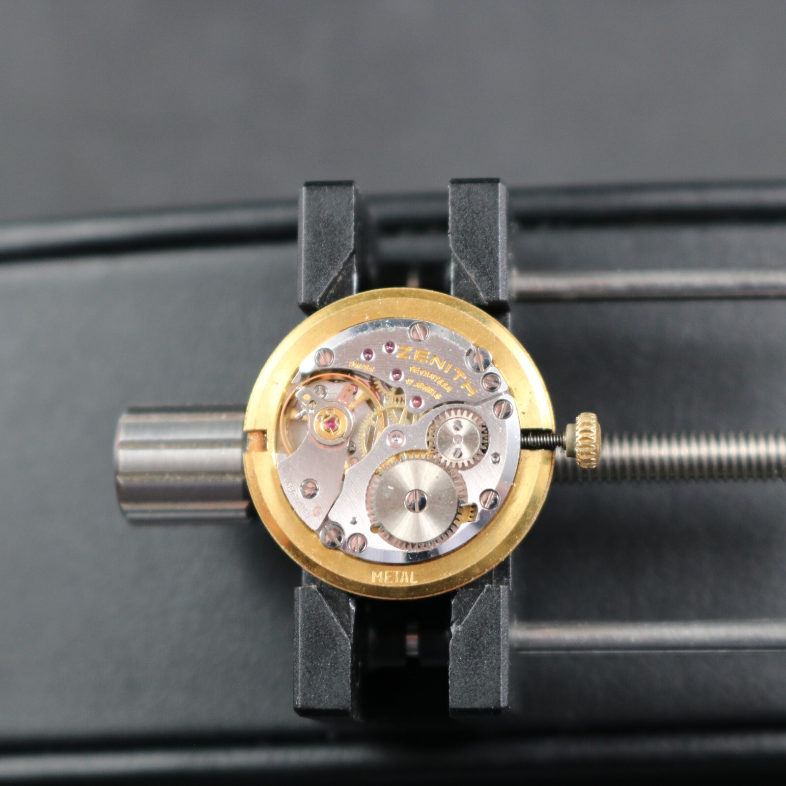 Zenith movement with caliber 1740 and dial for Movado Museum
