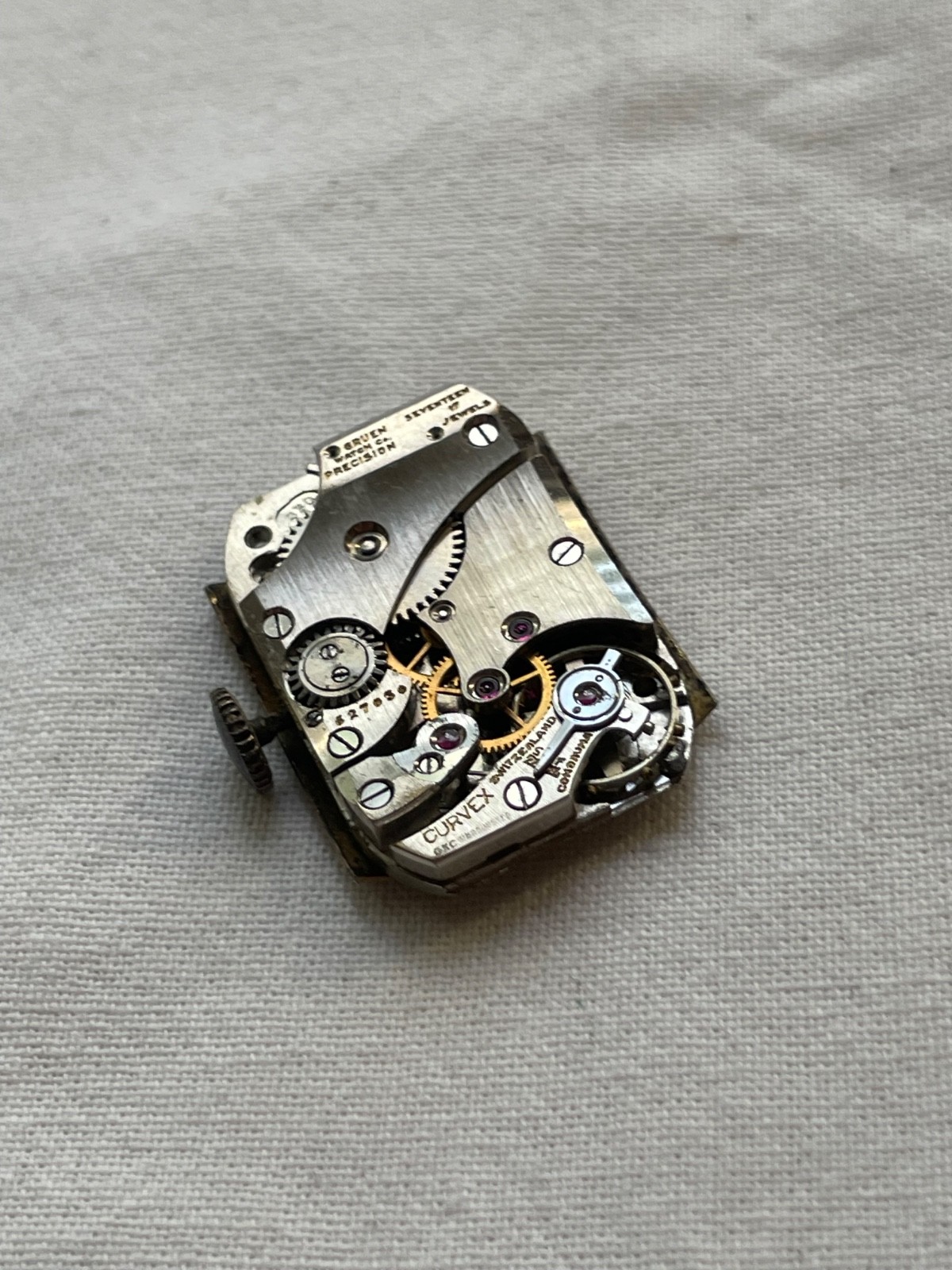 Gruen Precision 330 – movement for mens watch AS IS, lot2907