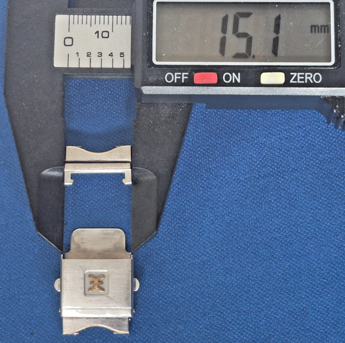 Ebel Sport Classic Wave Men Gold and Steel Watch Clasp Buckle For 15mm Band