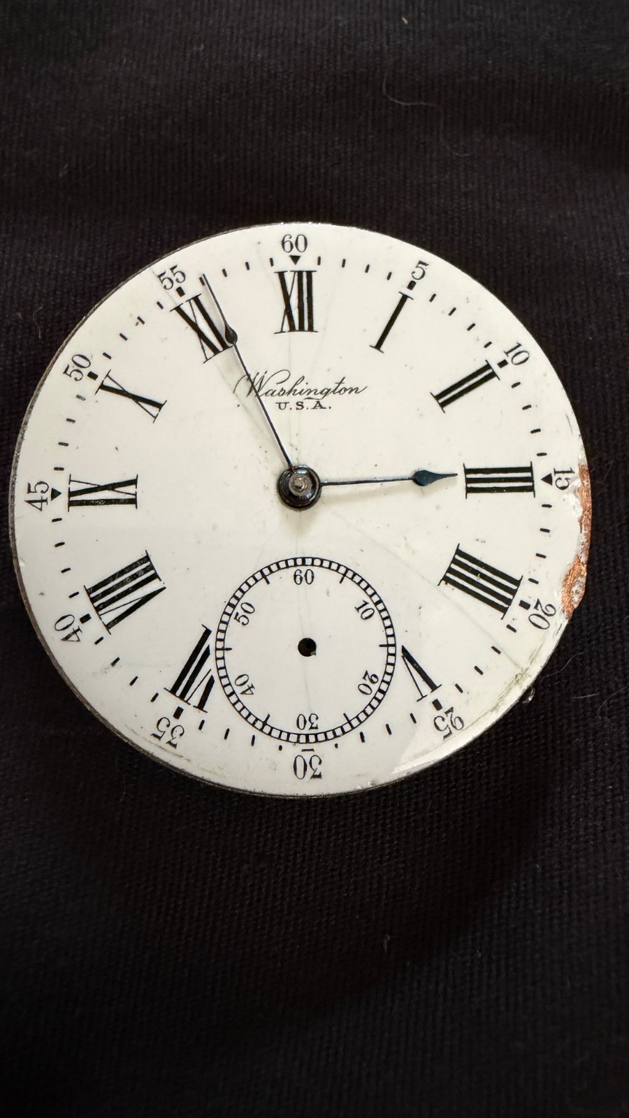 Antique 16S New York Standard Pocket Watch Movement 11J S/N 8131622 Washington