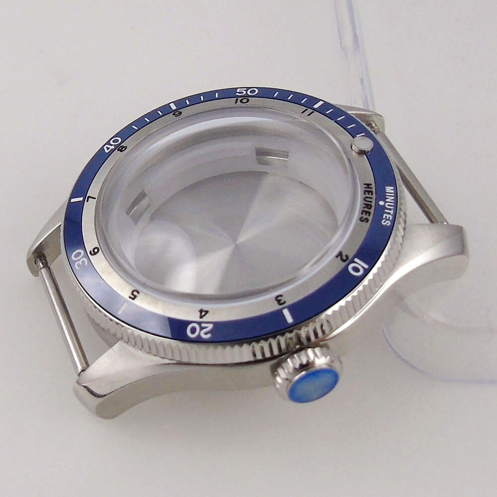 20ATM 40mm Bow Sapphire Glass Watch Case + Bracelet Fit NH34A NH35A NH36A 2824