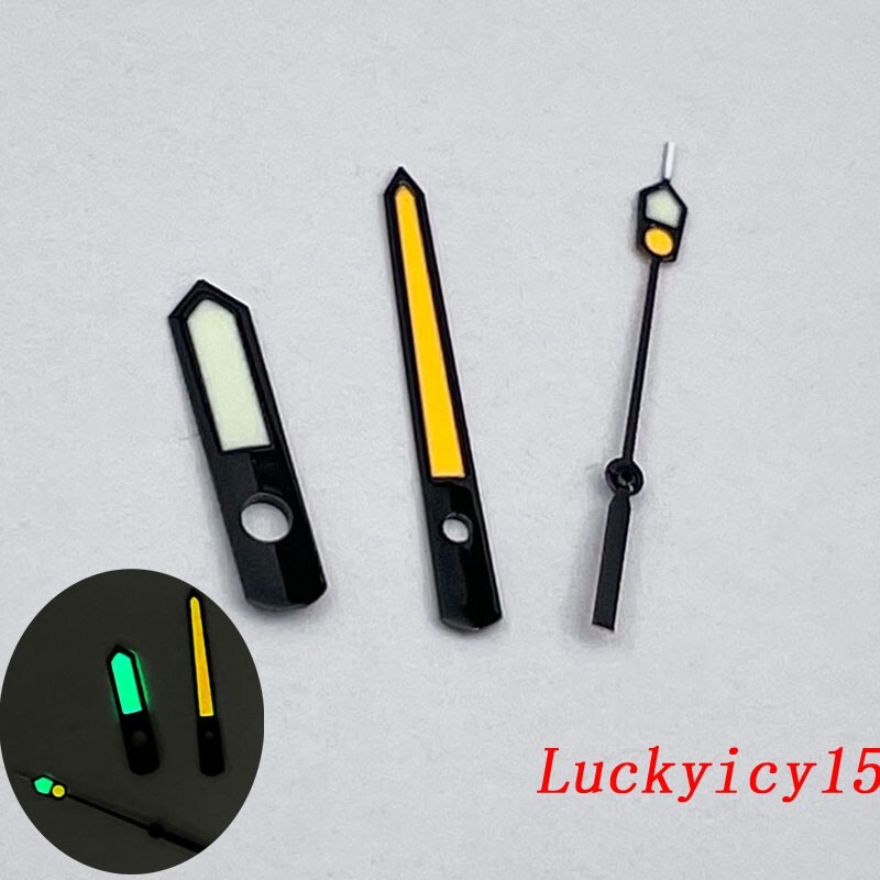 Accessories Black Edge Watch Hands Japan C3 Super Green Luminous For NH35 NH36