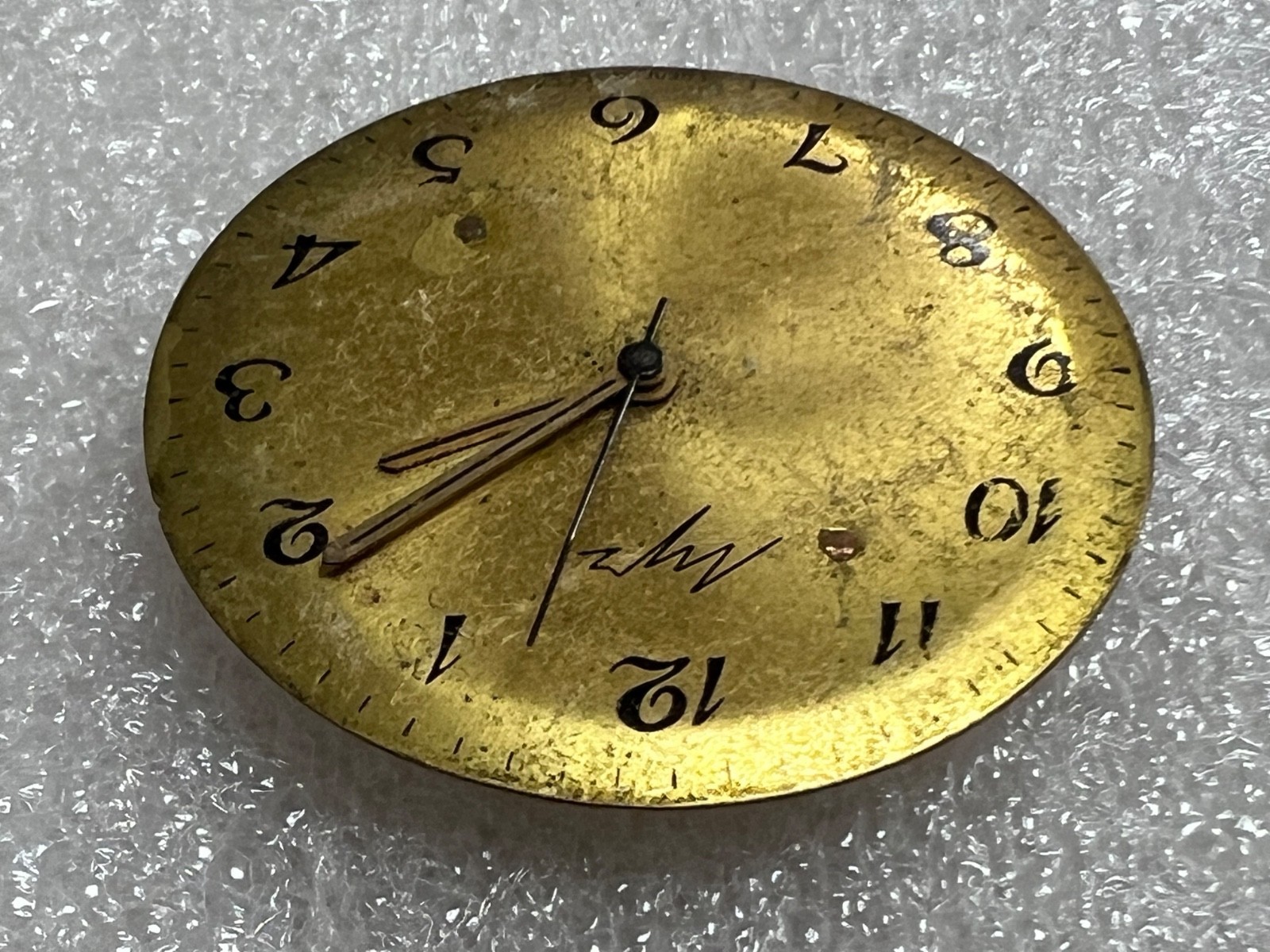 USSR LUCH movement 2209 caliber Gold Plated watch mechanism. FOR PARTS .