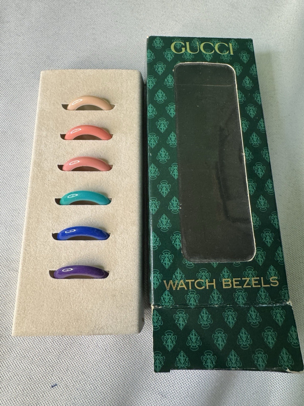 GUCCI Change Bezel 6 Contemporary Colors Bezel Authentic Rare In Box