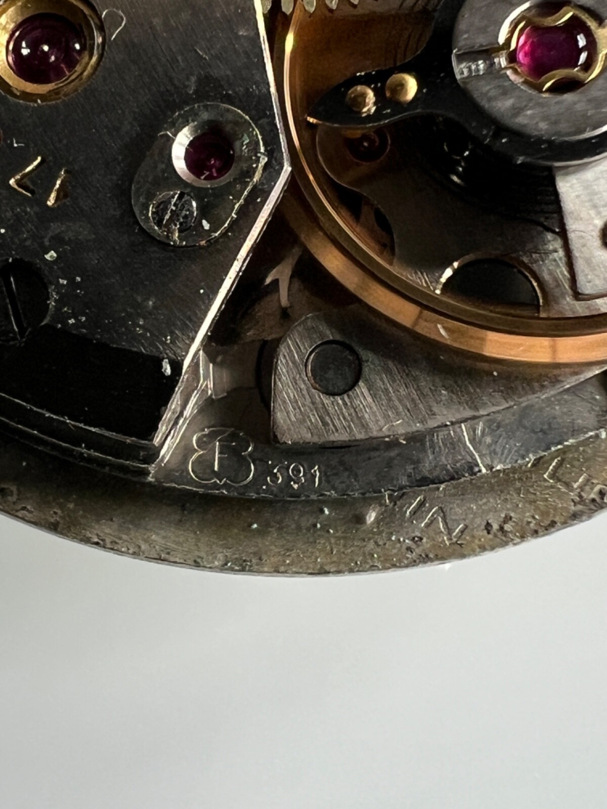 GARRARD cal. 391 Mechanical Hand Wind 17 Jewels Watch Movement Working