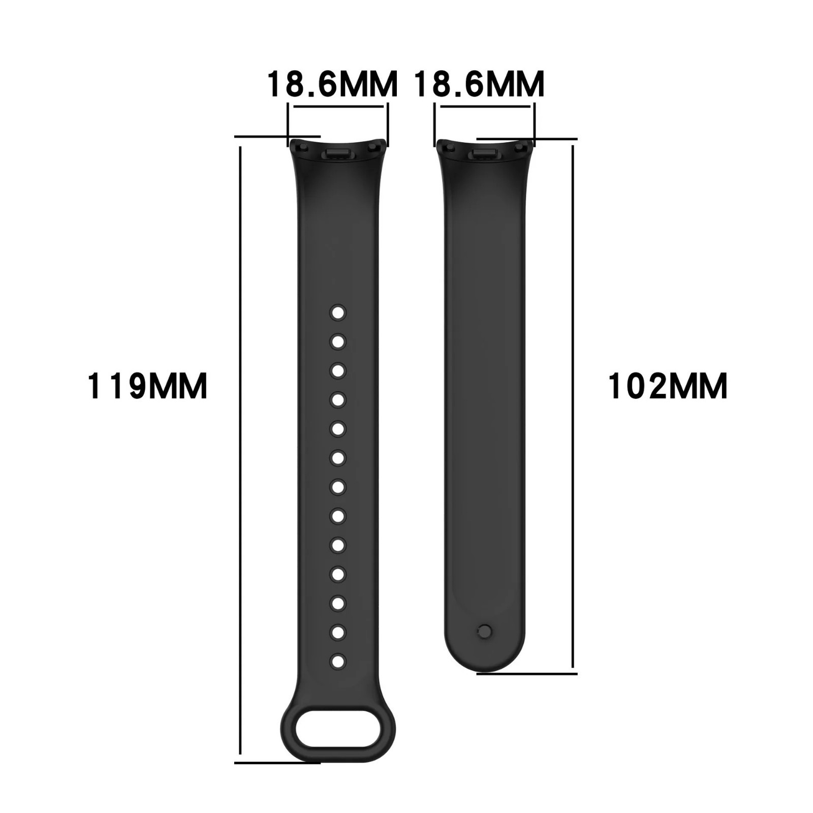 Silicone Sport Watch Band Strap for Xiaomi Smart Band 10 9 8 Soft Wristband