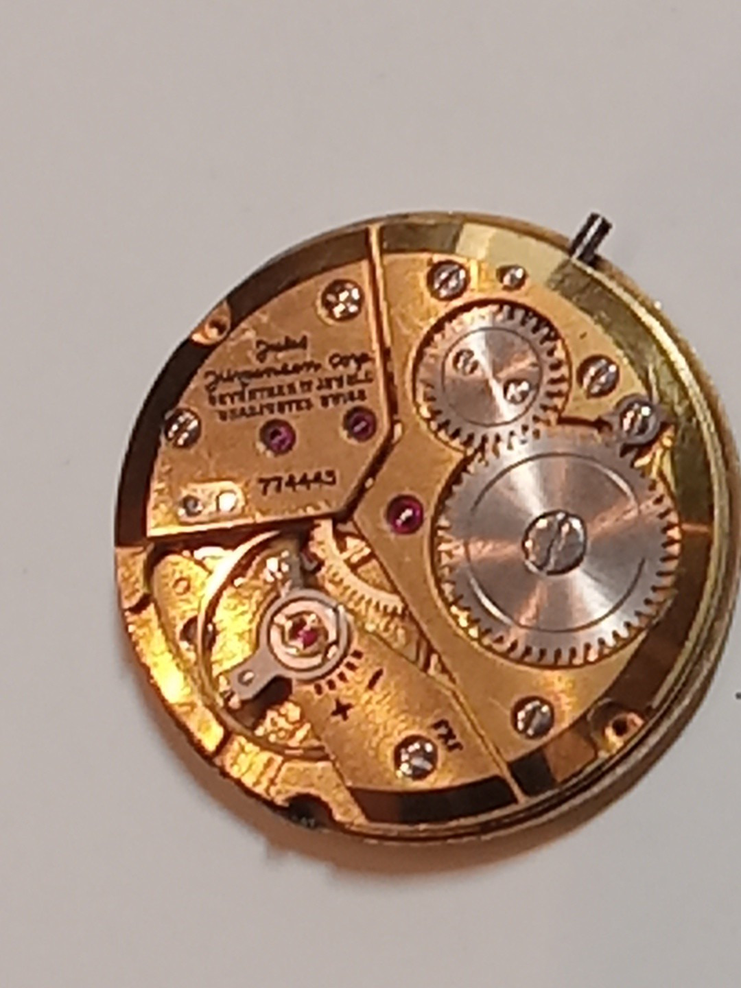 jules jurgensen watch Movement With 12 Diamonds Real White Natyral 17 Jevels…