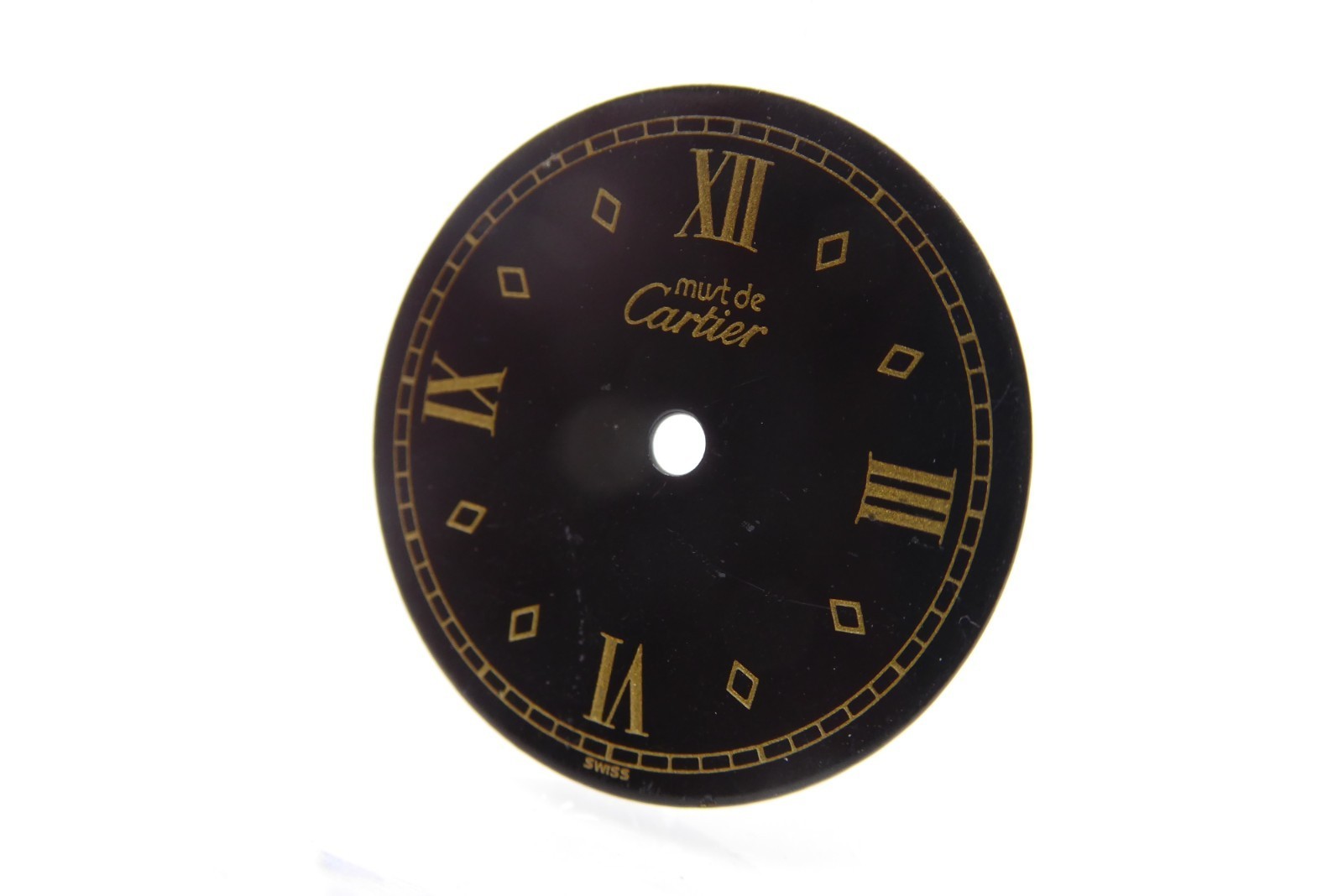 Cartier must de cartier vintage black dial