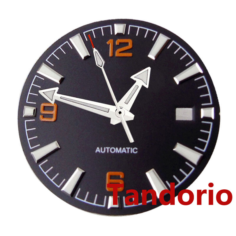 31mm Black Dial Face Fit NH35A NH36 Miyota8215 ETA2824 PT5000 Automatic Movement