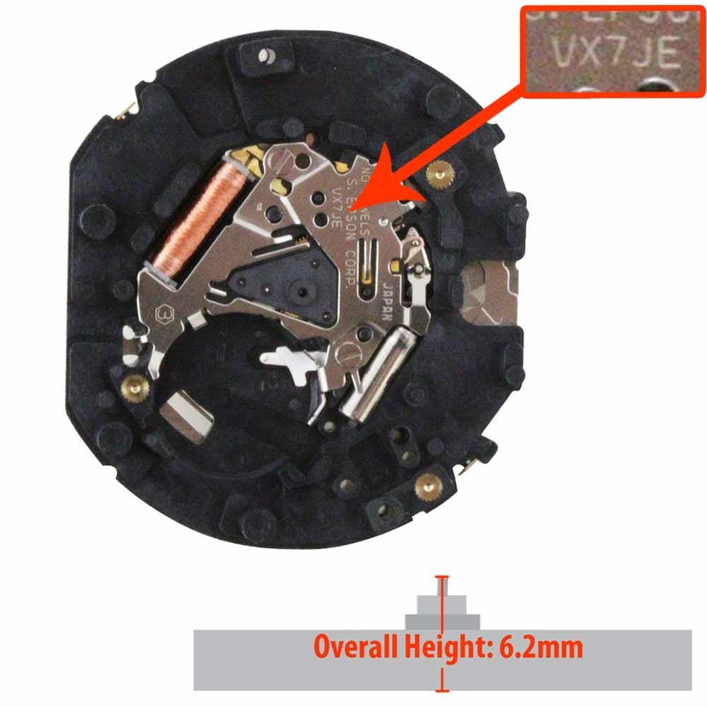 Original Hattori/Seiko/Epson VX7J VX7JE Japan Quartz Movement
