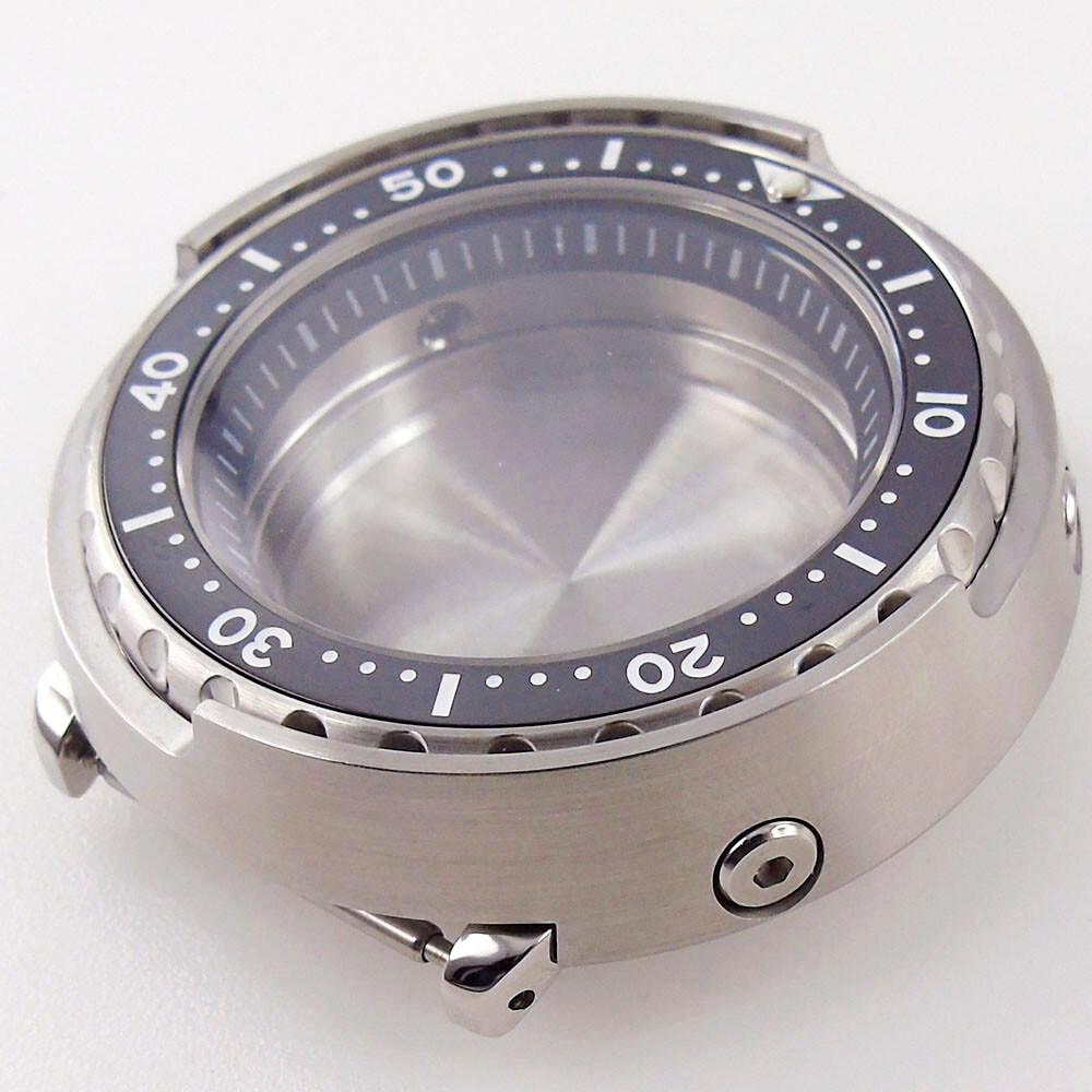 200M Waterproof 46.5mm Sapphire Watch Case For NH35 NH36 Movement Rotating Bezel