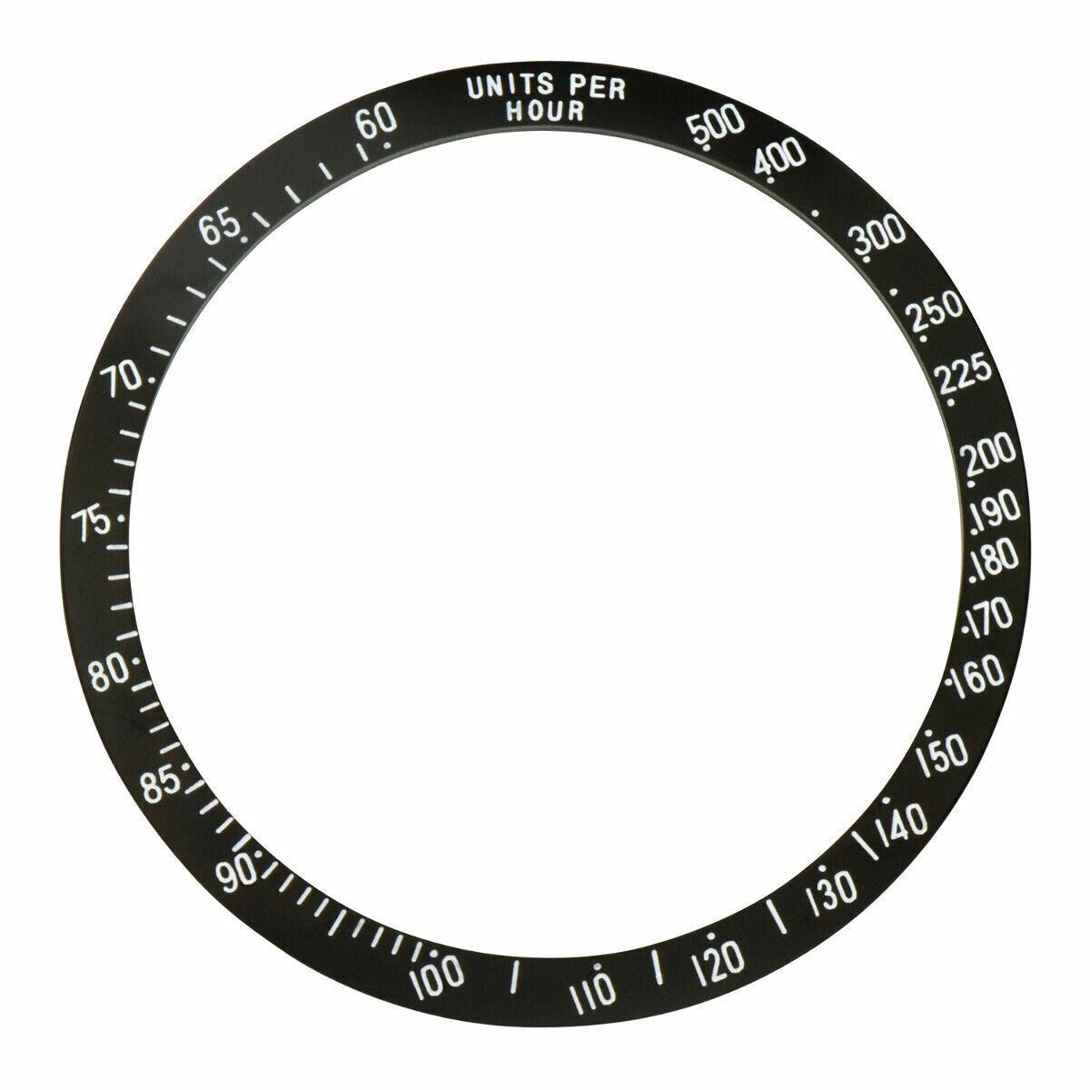 BEZEL FOR 40MM TIGER TUDOR TIGER WOOD 79260 CHRONOTIME PRINCE DATE BLACK STEEL