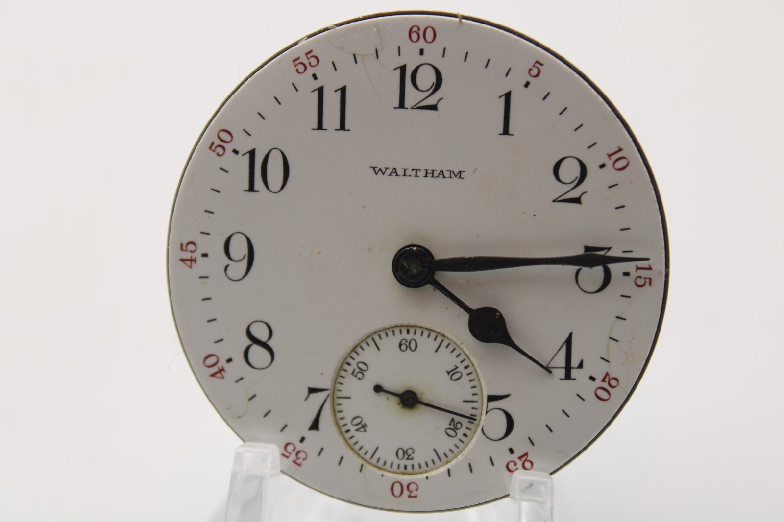 1908 WALTHAM POCKET WATCH MOVEMENT 17466127 GRADE: 610 16s 7j (RJ)