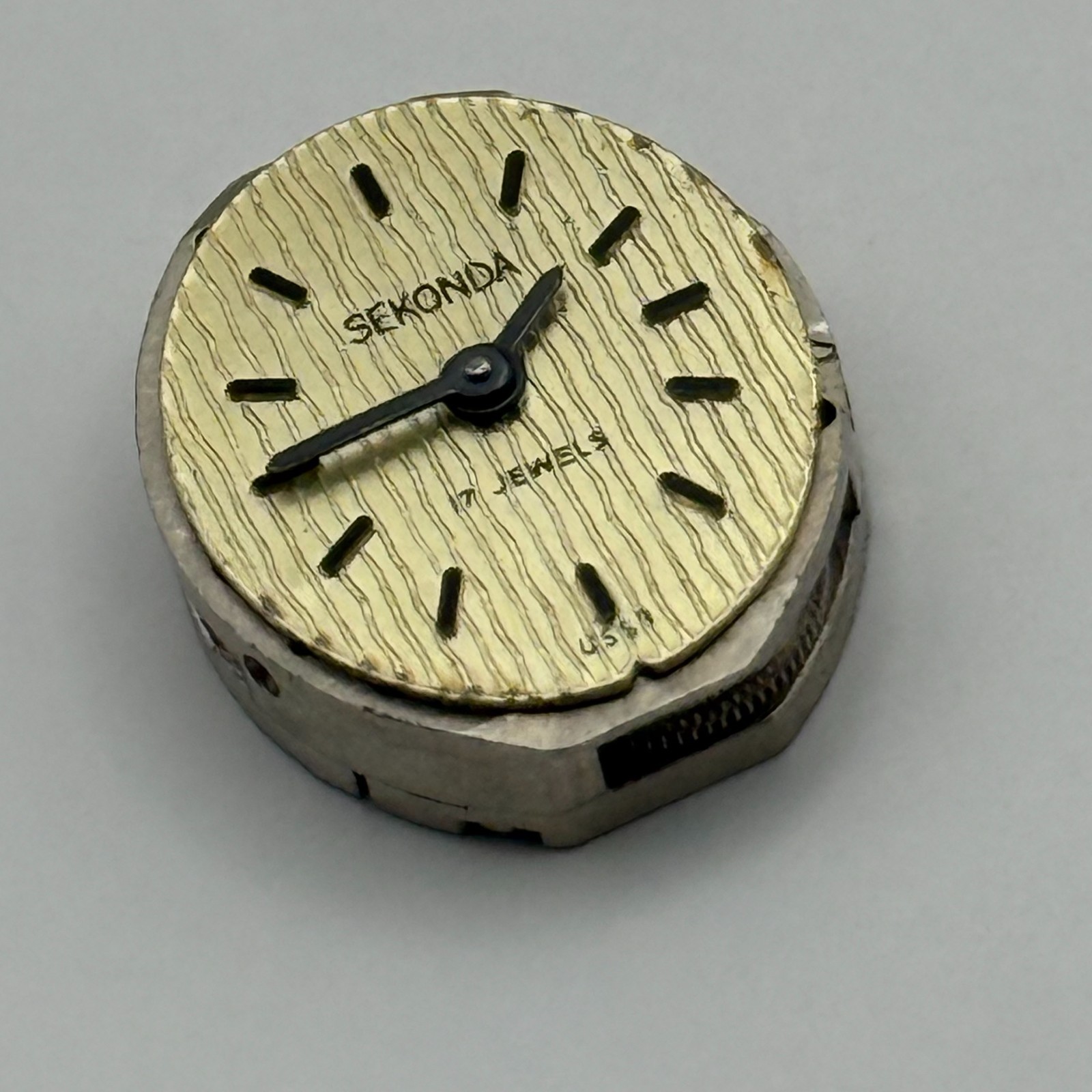 Sekonda USSR Watch Movement Ladies 17 Jewels Manual Wind Parts Repair 13mm