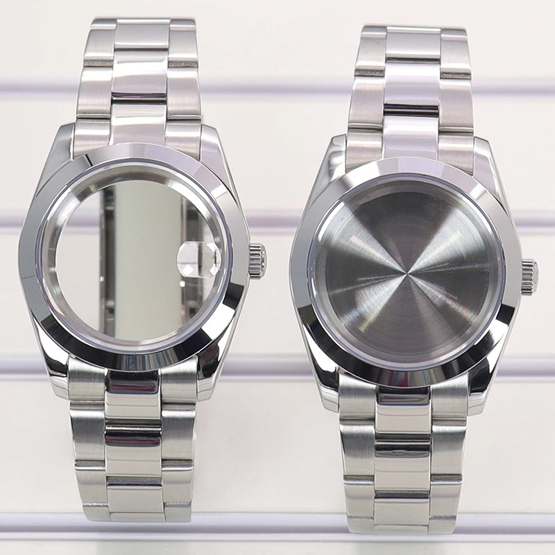 For NH35 nh36 nh38 8215 Movement 36mm/40mm Luxury men Watch Cases oyster strap