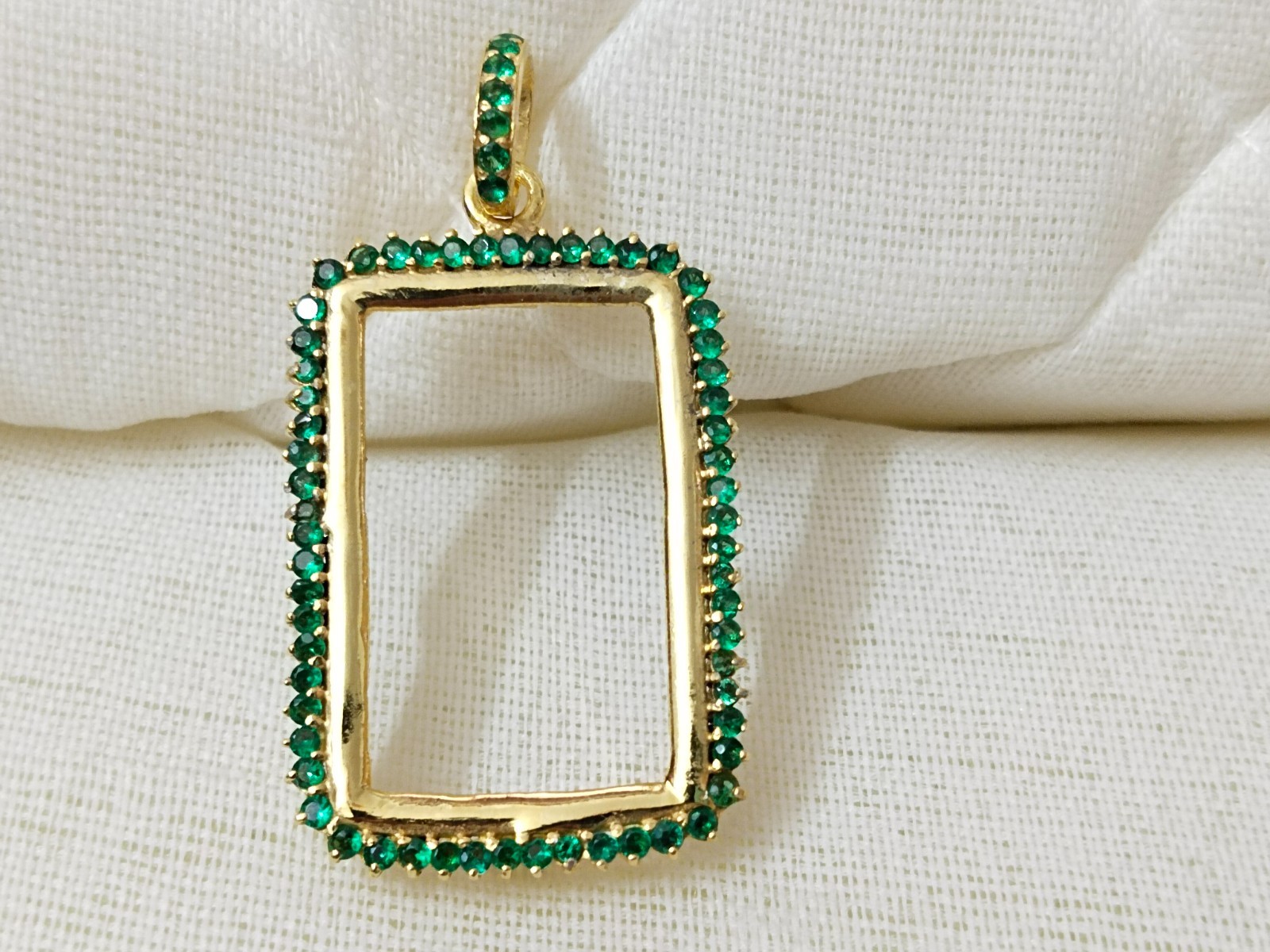 925 Sterling Silver Round Bezel Pendant Blank: Coin Connector Setting