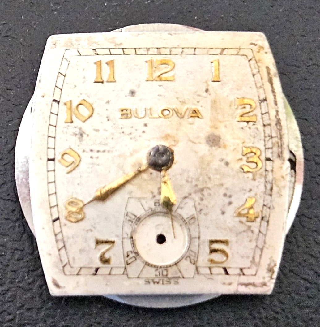 BULOVA 10BC 15J Watch Movement (REMOVED FROM GOLD CASE/BALANCE RUNS) LOT.125