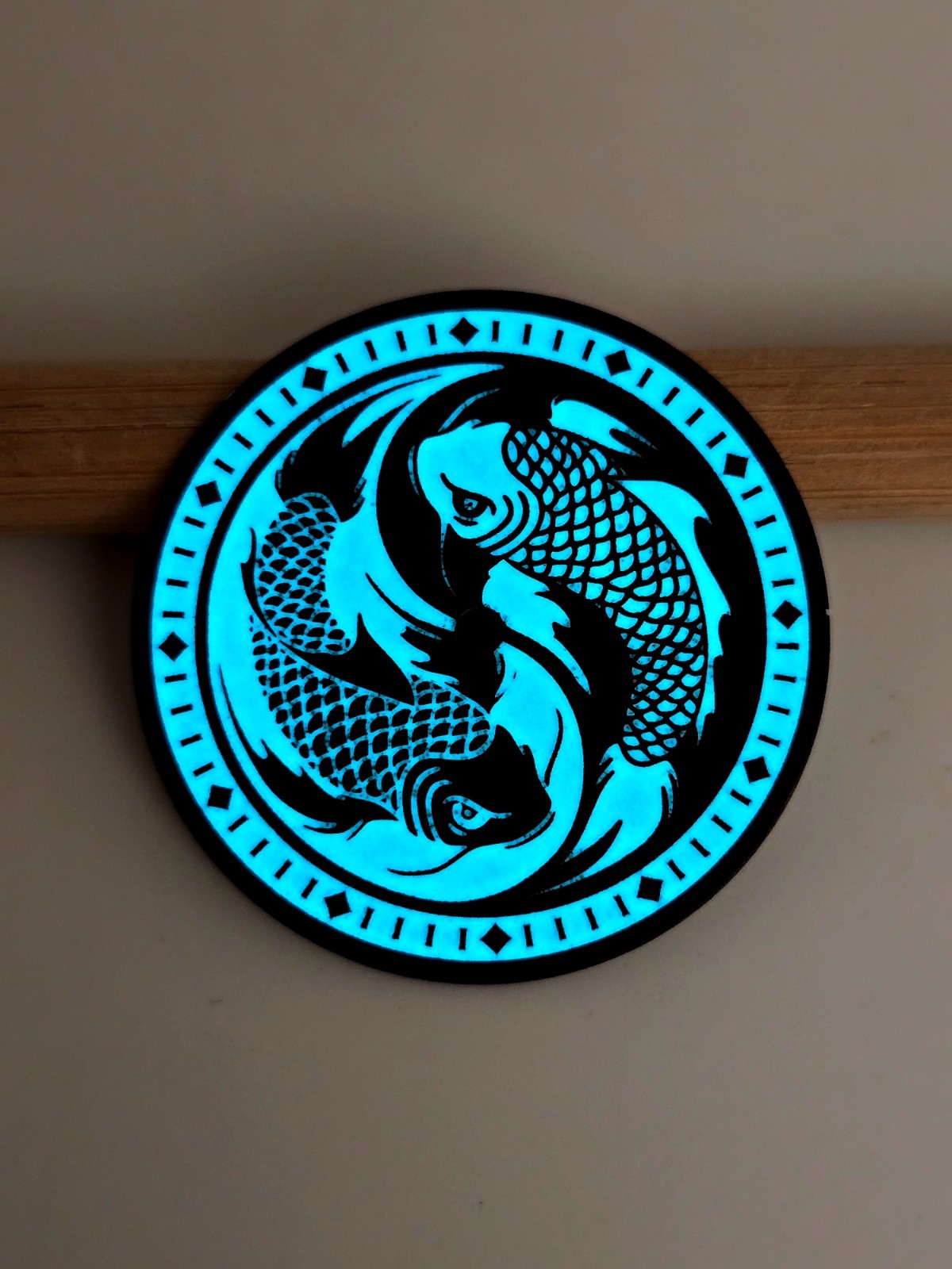 Custom-Made FULL LUME Watch Dial | KOI FISH – Order any designsize 28.5mm