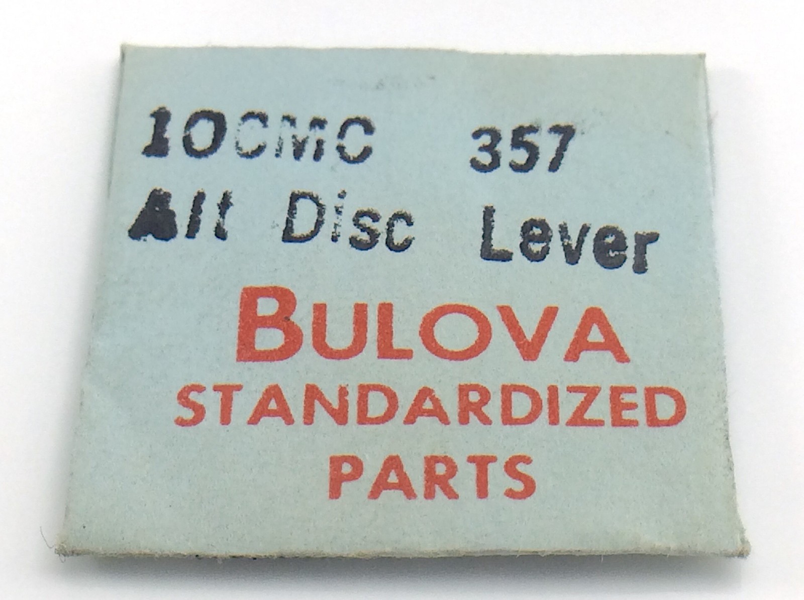 Genuine Bulova Standardized Parts 10CMC #357 Alt Disk Lever Sealed I612