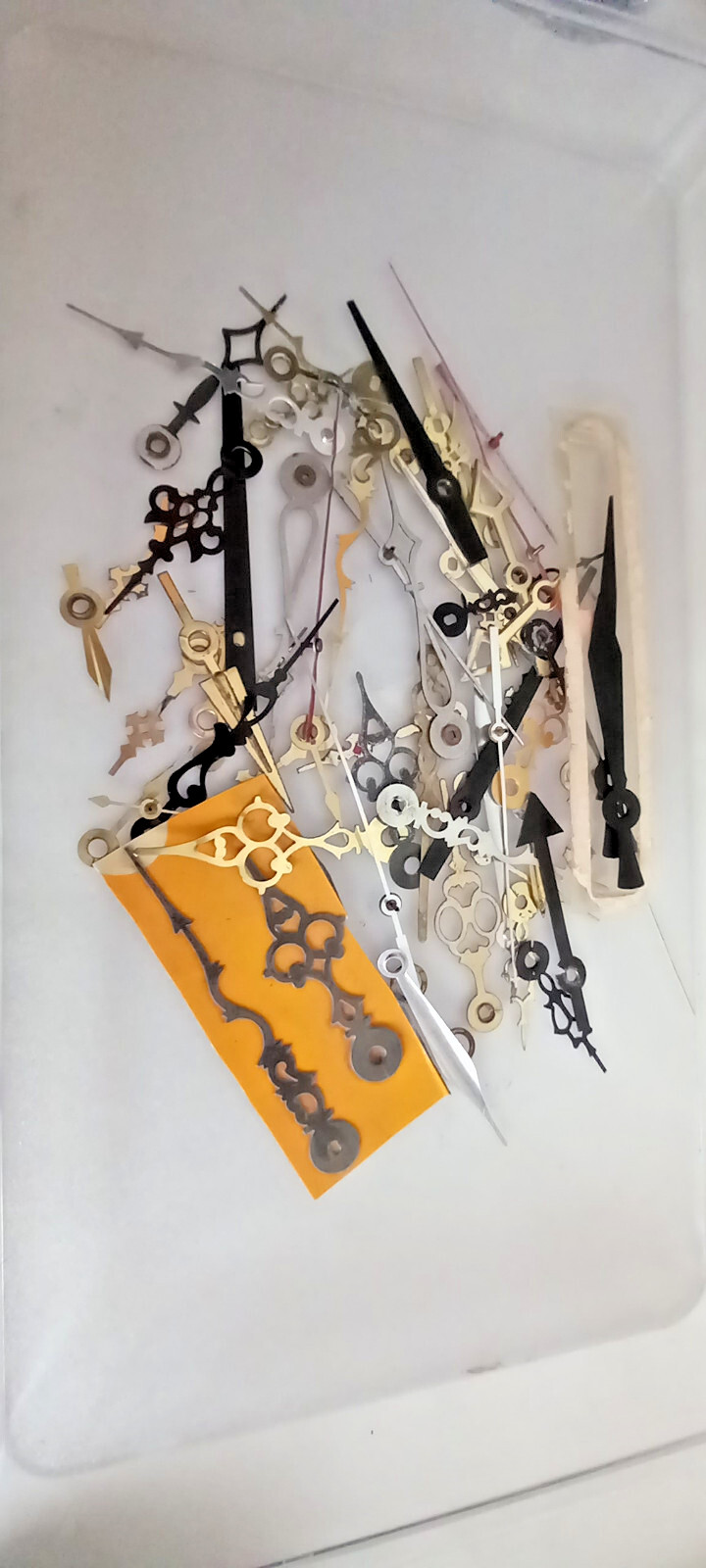 whole bunch retro Clock Hands Steampunk Altered metal Art Repair diy Lot Vtg