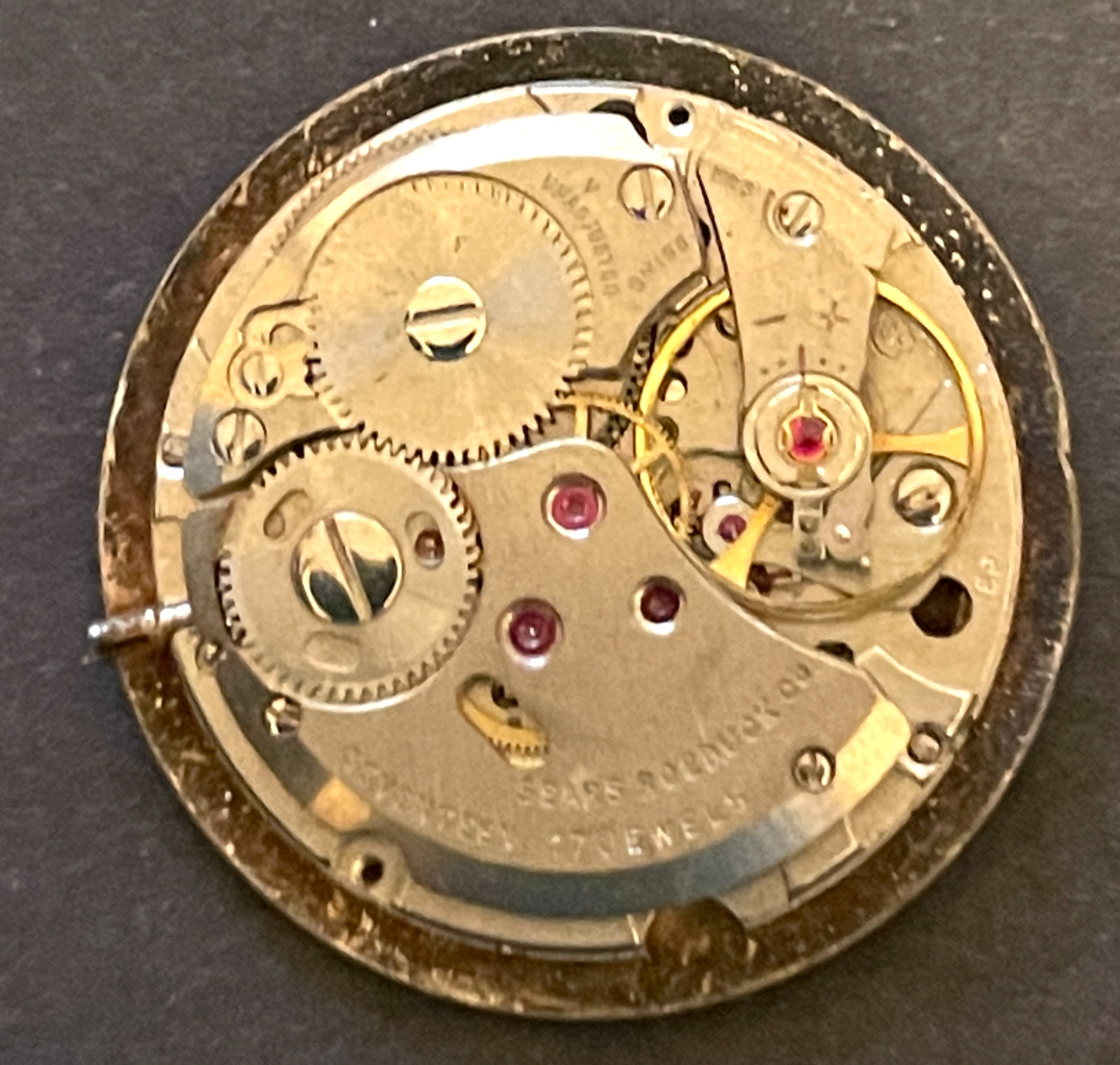 Vintage Tradition Men’s Watch Movement Sears Roebuck Parts Good Balance 17j