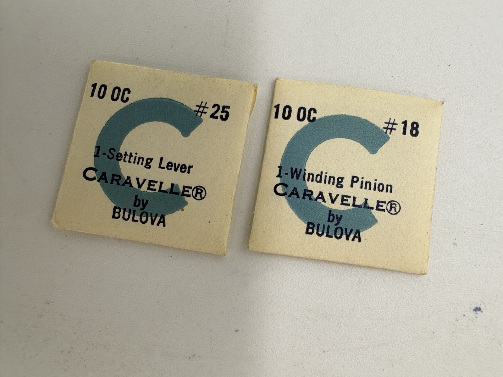Bulova Caravelle Watch Parts – 10AC Caliber – See Images – SEALED Packets
