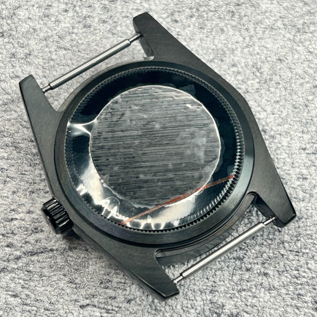 36mm Black stainless steel Watch Case For Nh35 Nh36/38 Movement 28.5mm Dial