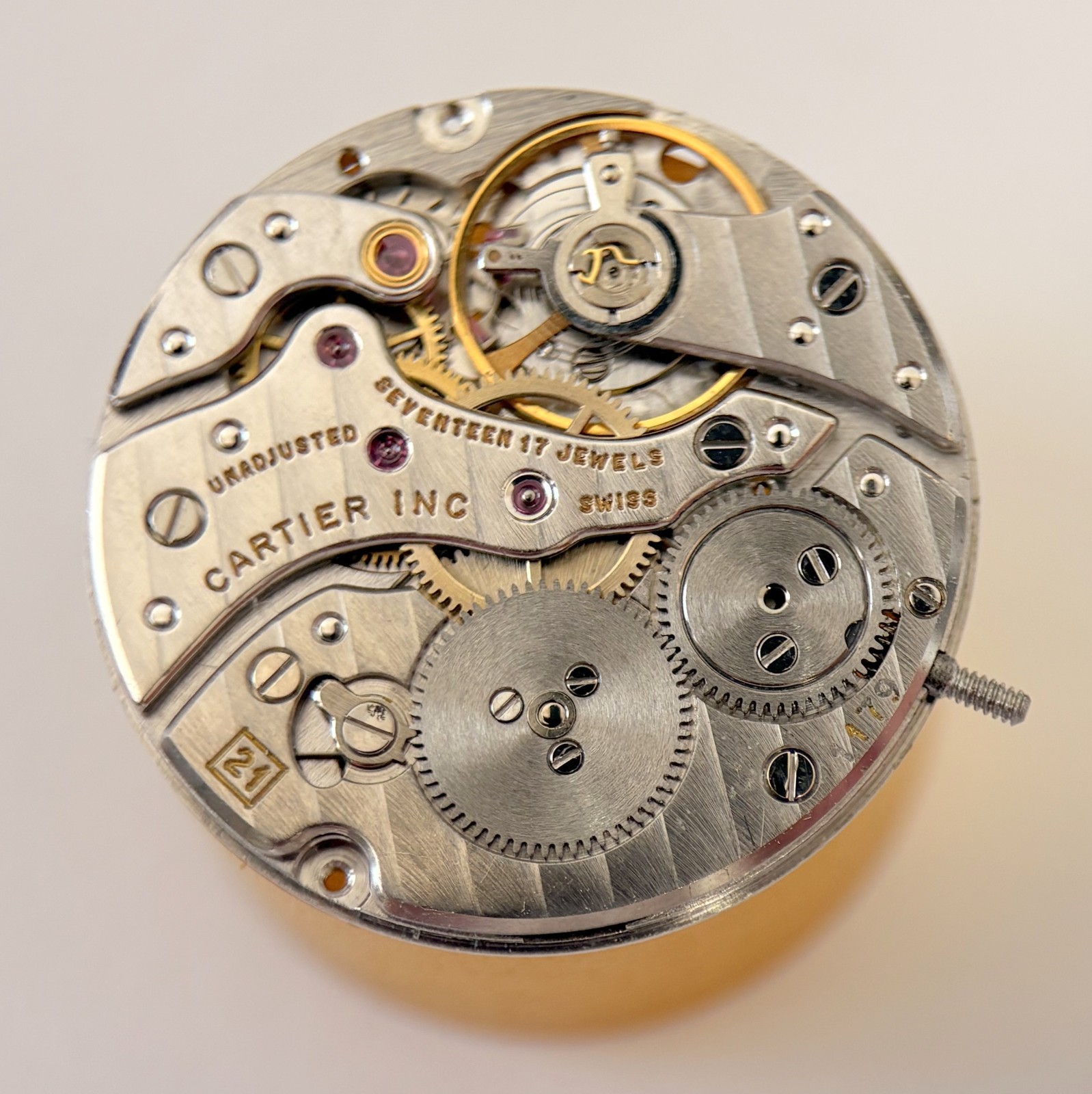 Frederic Piguet 21 Cartier 179 Watch Movement Part Balance Spring Plate Fork