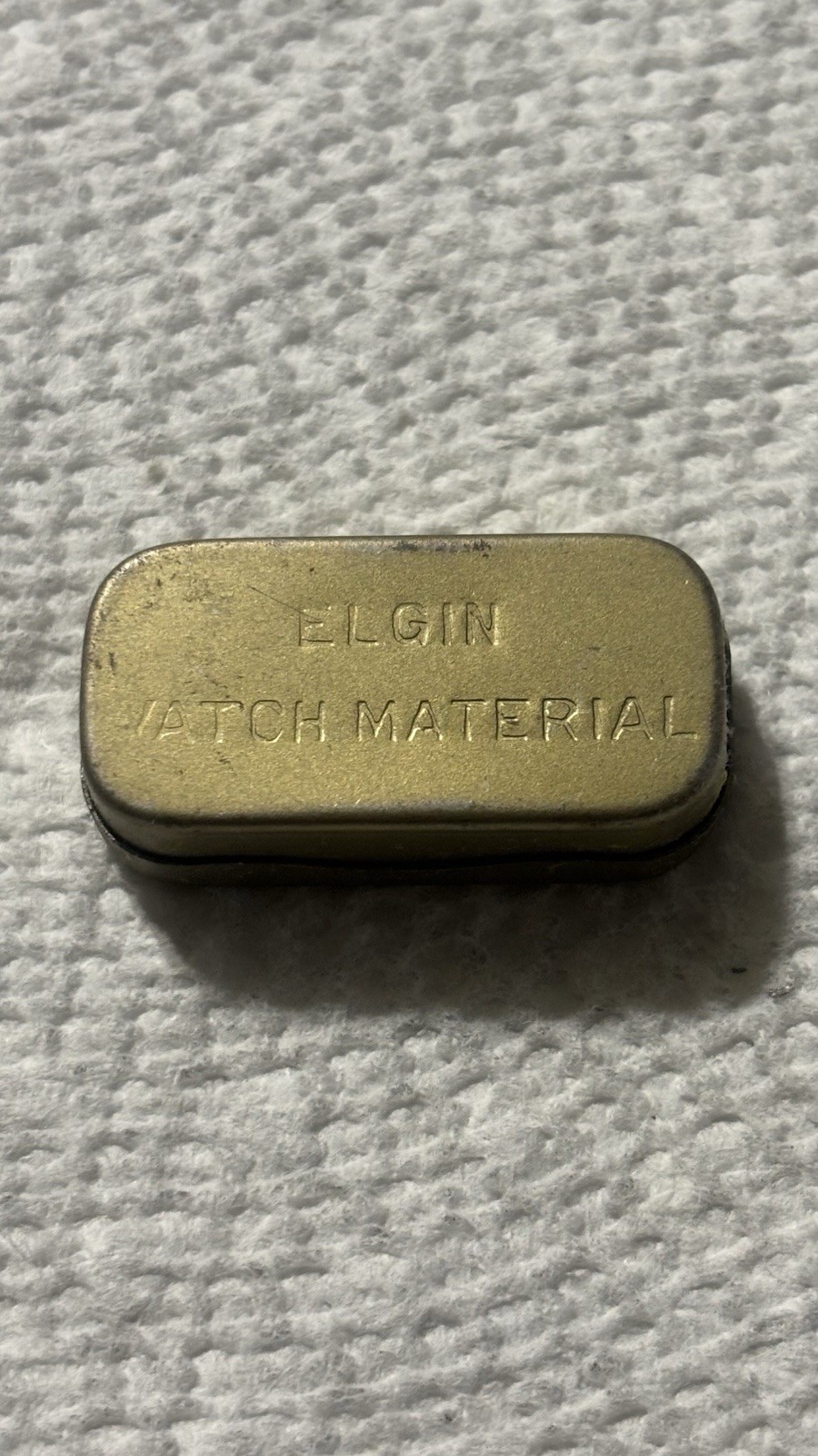 3-Collectible Vintage Watch Mini Part Tins Marked Elgin Watch Materials
