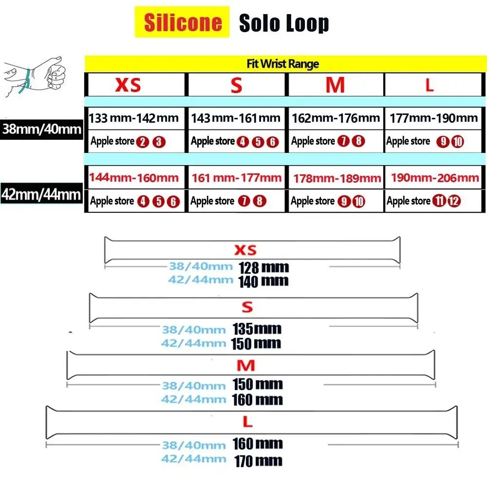 Solo Loop for apple watch band 44mm 40mm 45mm 41mm 49mm 46mm 42mm bracelet.