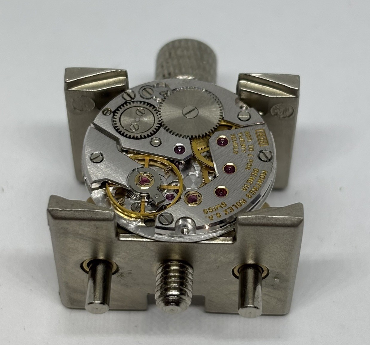 Authentic ROLEX CELLINI Cal. 1602 Movement Manual Wind Good Balance Not Running