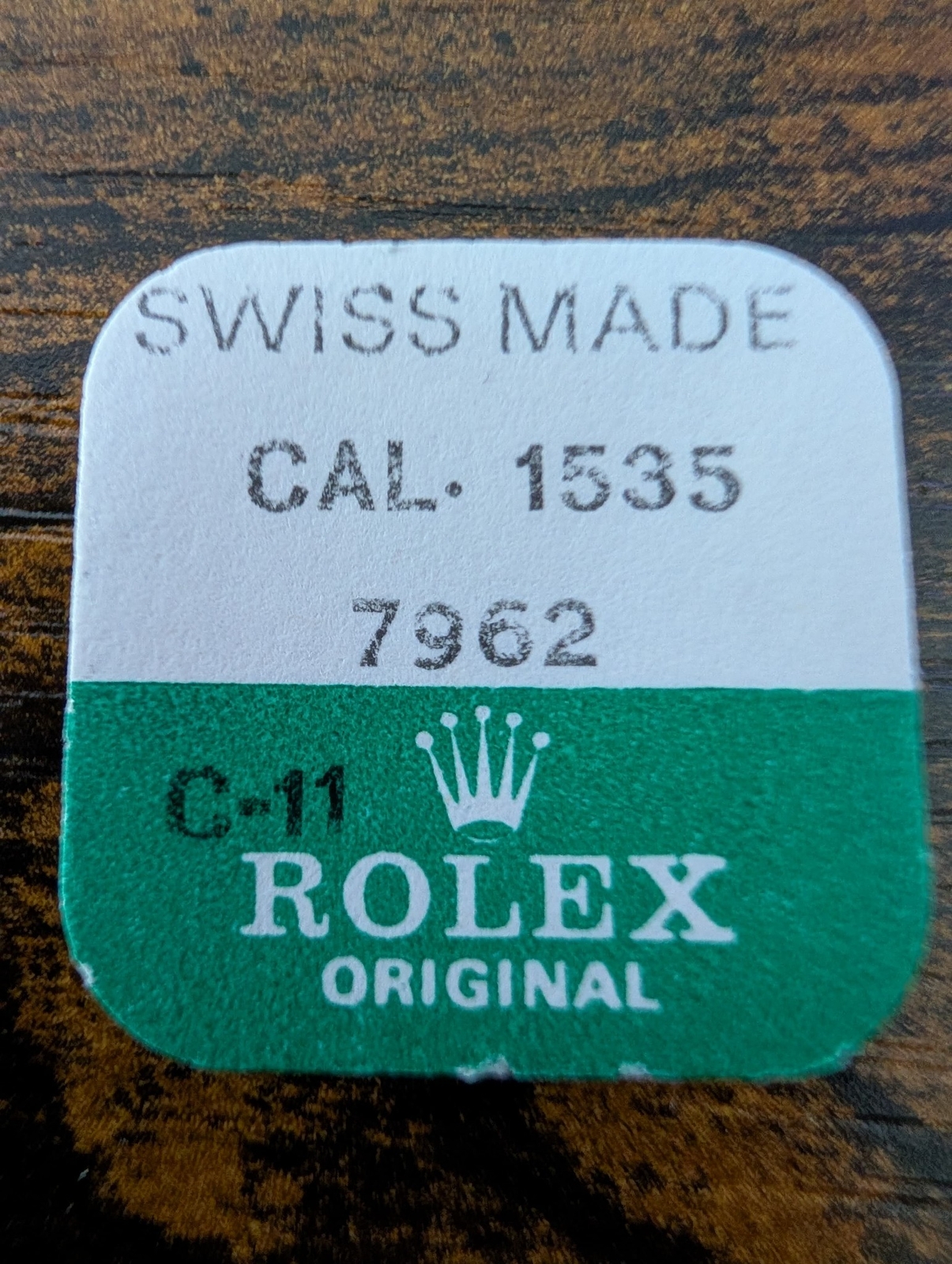 ROLEX-SET OF SCREWS-FACTORY SEALED-CALIBER 1535 PART 7962