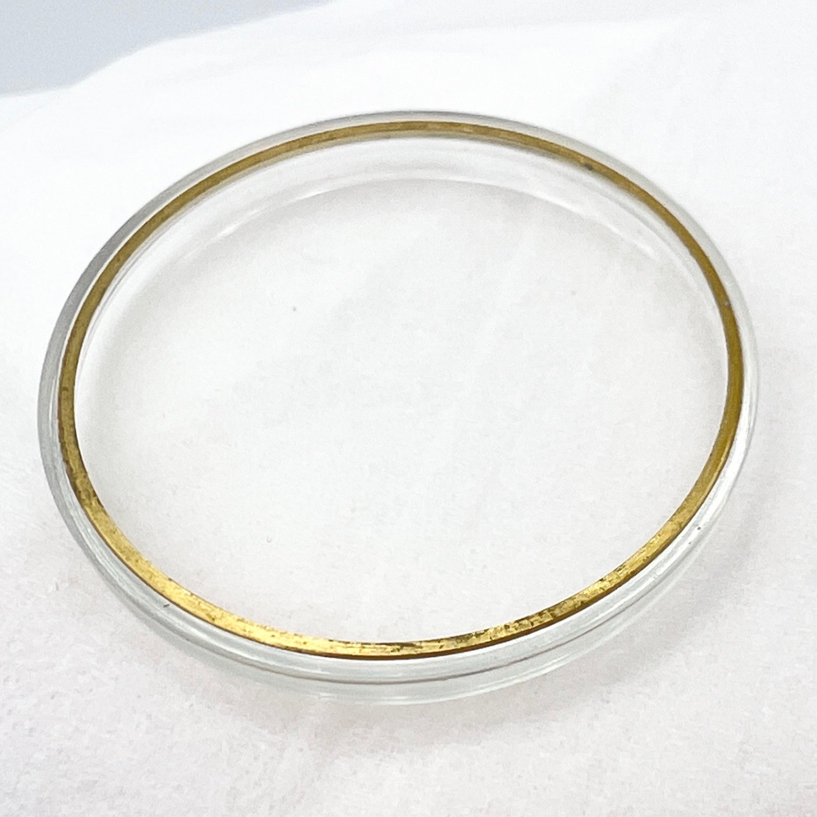 Round Armored Watch Crystal w/ YELLOW Tension Ring G-S 16.1 to 35.0mm Read!