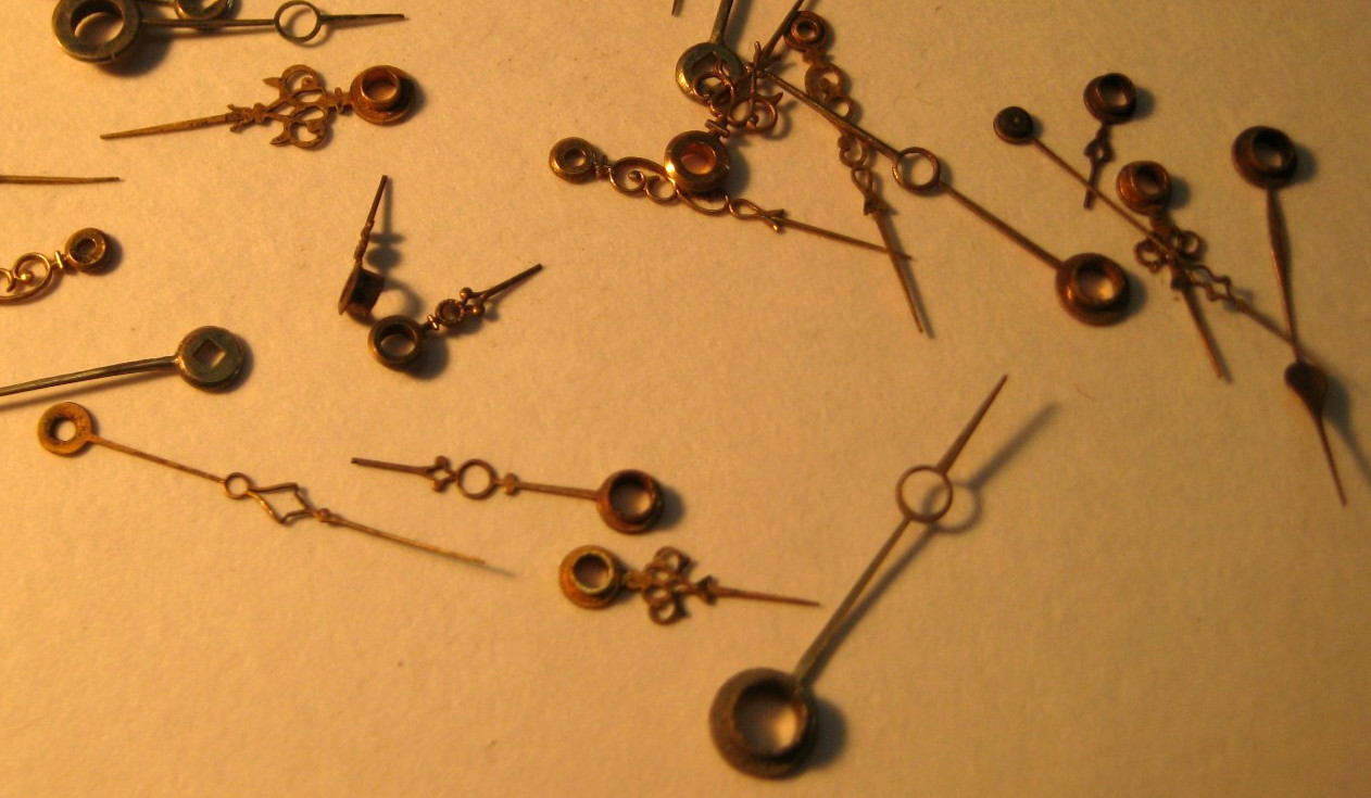 Lot 34 Vintage ~ Pocket Watch HANDS ~ Hour Minute ~ LOUIS XIV & Many OTHER
