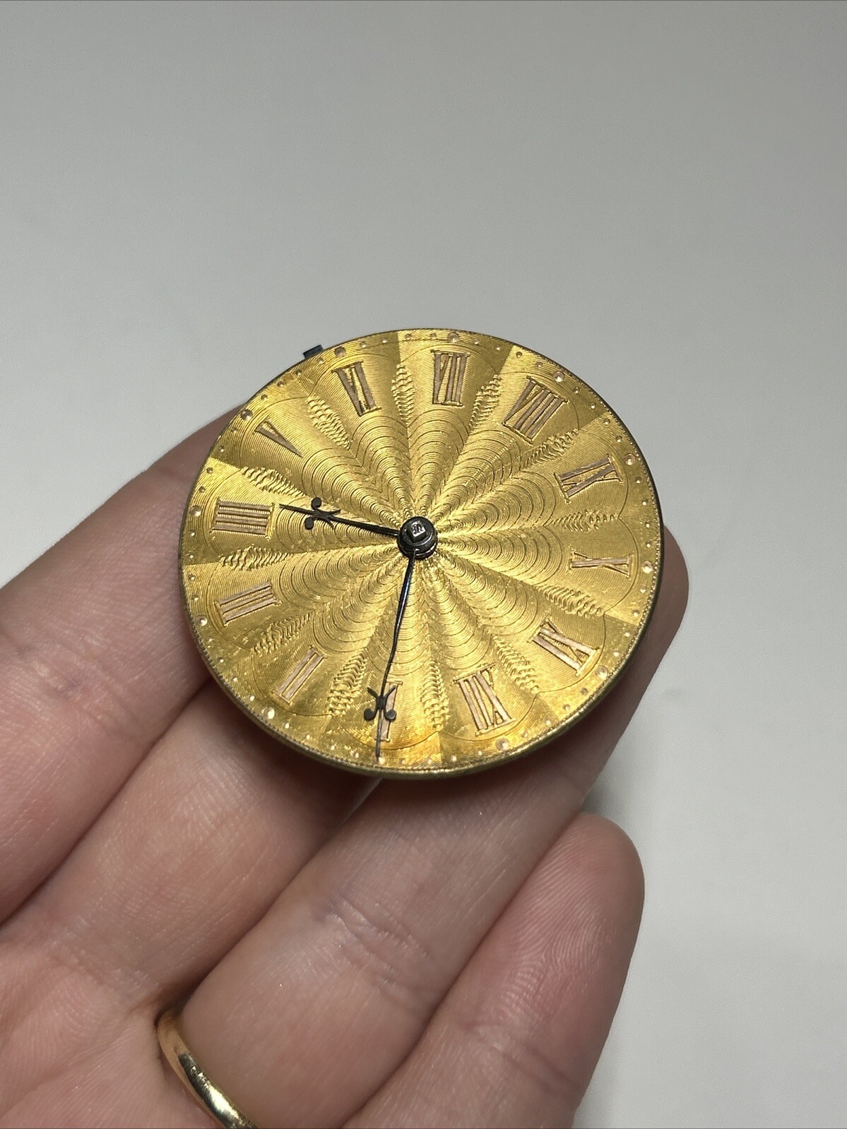 Collectible ASHTON London 1917 Verge Fusee 24k Dial Pwatch Movement